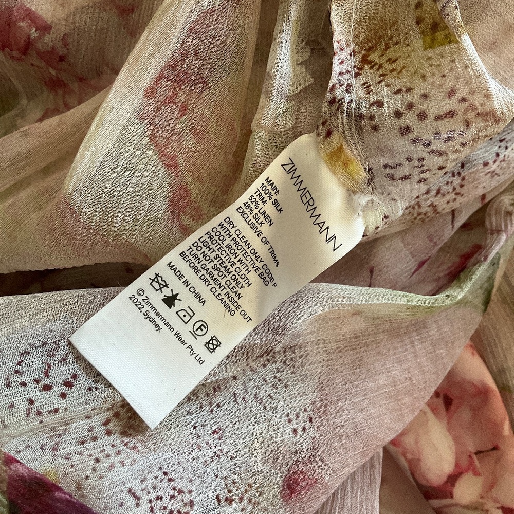 zimmermann dancer flutter dress - alabaster garden floral - Picture 12 of 12